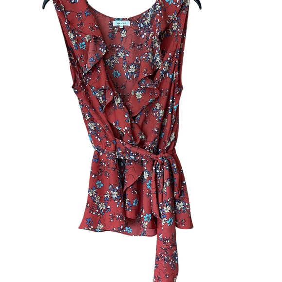 Max Studio Floral Ruffle Blouse - Picture 5 of 5